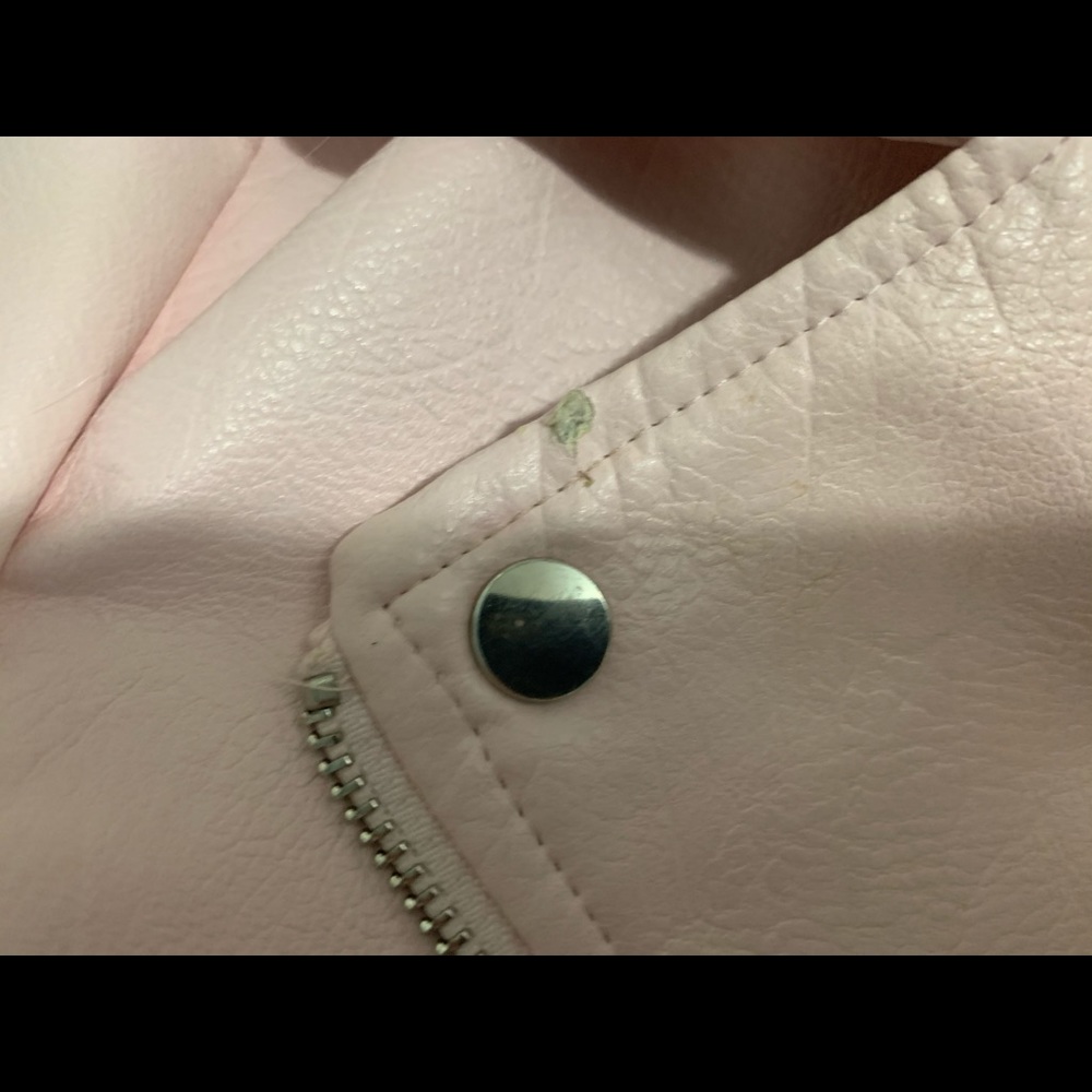 Pink leather jacket - Picture 3 of 3